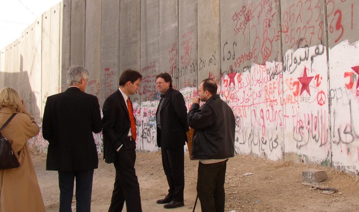 Ludger Volmer Delegation Die Grünen in Israel 2004
